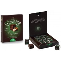 Chocolate «O`Zera» with caramelized hazelnuts 72% cocoa wholesale