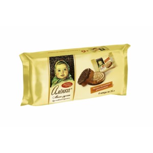 Roll biscuit Alenka taste of creamy caramel wholesale