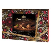 Candy Dark cream whole hazelnuts and almonds in dark chocolate 220 g