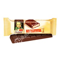 Imported Russian Chocolate Bar Alionka with creme brulee filling