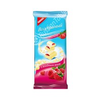 White Aerated Chocolate "Vozdushnyi" Raspberry