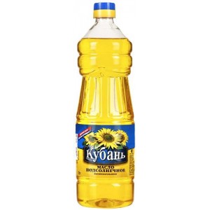 Refined sunflower oil, "Kuban" 1l. wholesale