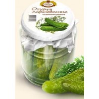Pickled cucumbers 6-9 cm. Home-prescription 720ml. wholesale