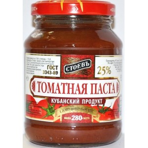 Tomato paste "Stoev" a / b (euro) 280gr. wholesale