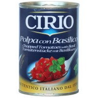 Cirio Tomatoes peeled sliced ​​tomato juice with basil "Chopped Tomatoes with Basil" 400g. (36161) wholesale