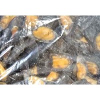 Mussels on a single leaf, 60-80 pcs / kg, the gross premium