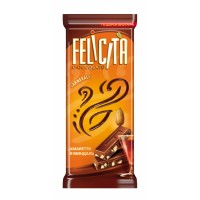 Milk chocolate FELICITA ® Carnevale Amaretto and almonds in bulk