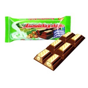 "Alpine fairy-tale" milk chocolate with cream filling and whole nut wholesale