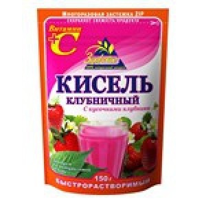Kissel strawberry with strawberry slices instant wholesale