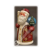 Wooden figure Santa Claus with natural honey