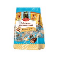 Candy Mishka Kosolapy (Clumsy Bear) Honey candied roasted nuts 250gr