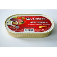 052 Fillet of Atlantic sardines with vegetables in t / a 180gr. wholesale