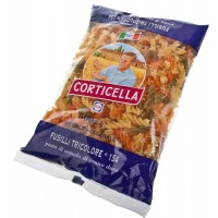 Fusilli tricolor №154 (Fusilli with tomatoes and spinach) "Corticella" 500gr. wholesale