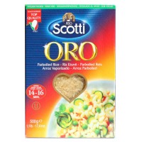 Rice Riso Scotti Oro polished long grain parboiled 500g wholesale